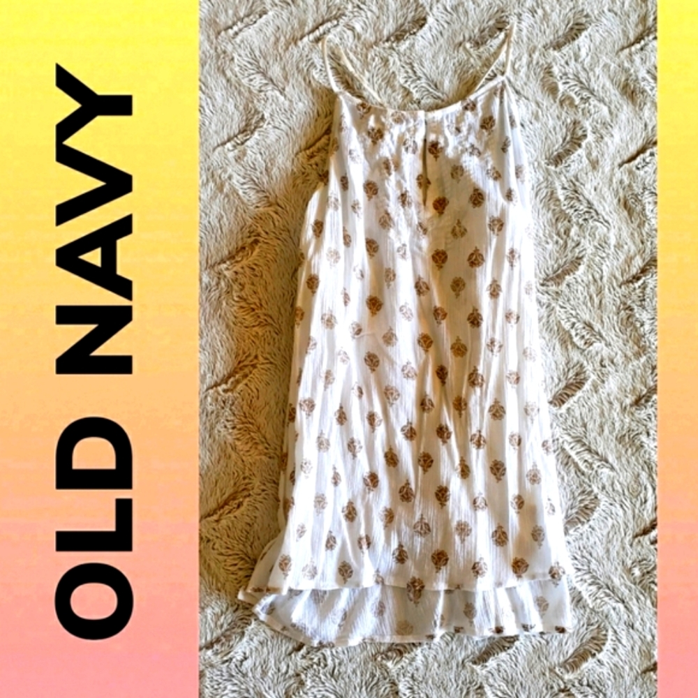 White Printed Baby-Doll Peasant Blouse